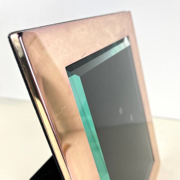 Pottery Barn Silver Plated Frame for 5x7 Photo Beveled Glass - Picture 3 of 8